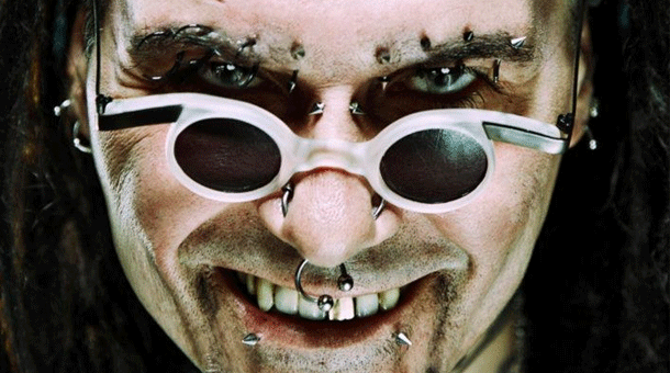 Al Jourgensen, I think you have something right there above your eye.