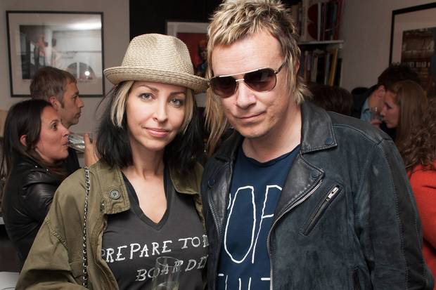Liam Howlett and his wife, Natalie. Picture: Simon Burchell/Getty Images